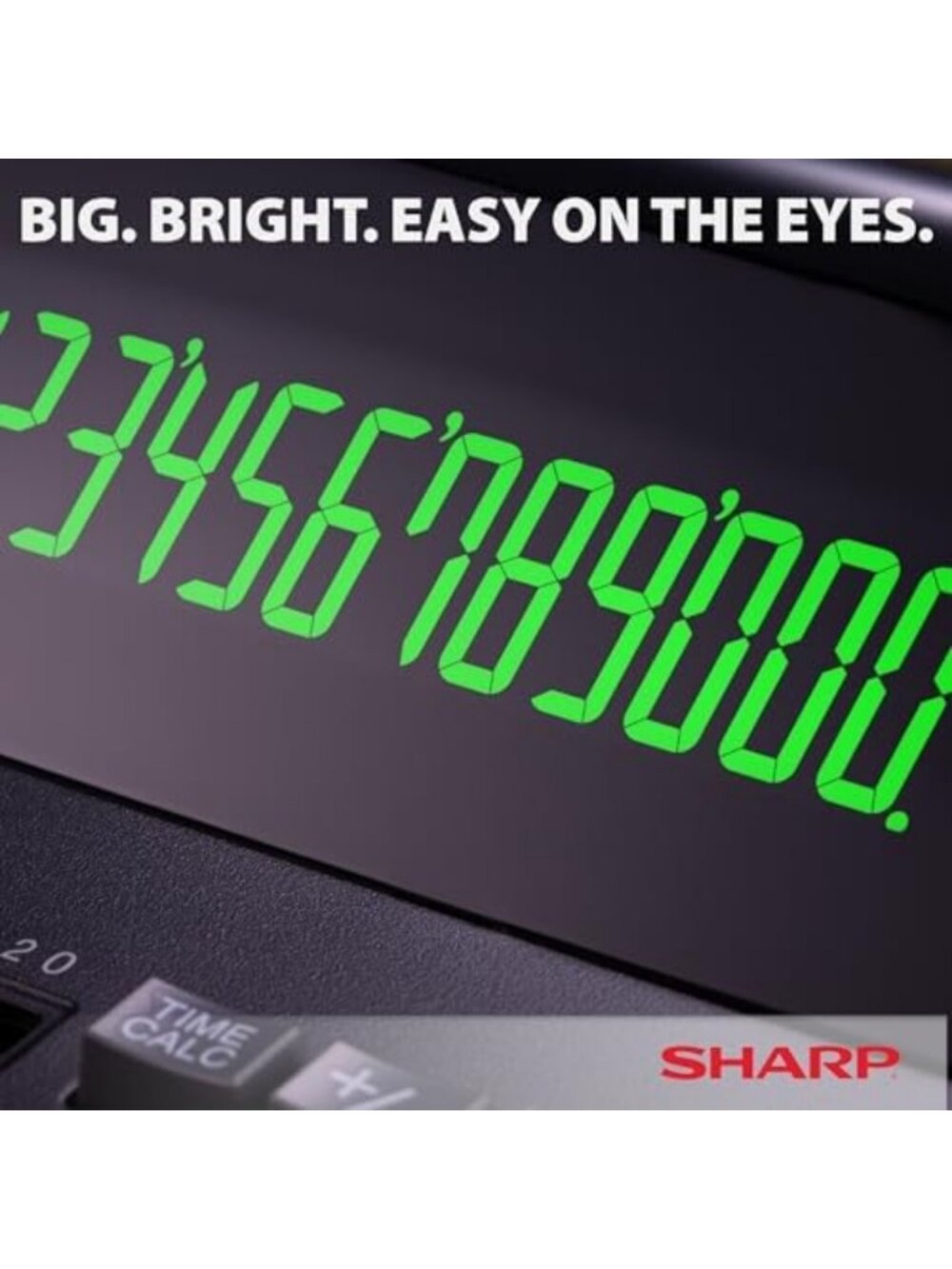 12-Digit Two-Color Print Calculator - Compact, Easy-to-Use, Black Office - Picture 3 of 6